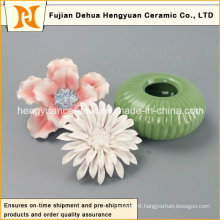 Ceramic Perfume Bottle Burner with Flower Cap
